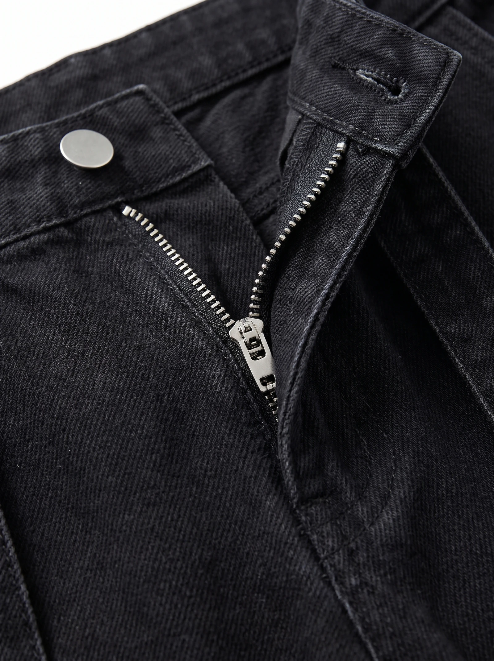Overshirt Navy a Rayas: detalle de la prenda, tejido y acabados, fotografía de producto (9 de 9) — Centrix Core